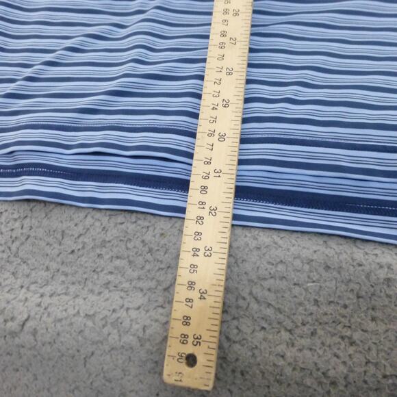 Peter Millar Shirt Mens XL Summer Comfort Polo Golf Blue Performance Striped - Picture 7 of 10